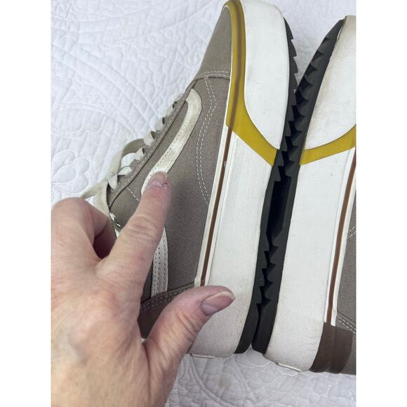 Vans Unisex Men's 8 Women's 9.5 Tan Old School Stackform Lace Up Shoe - Picture 3 of 9